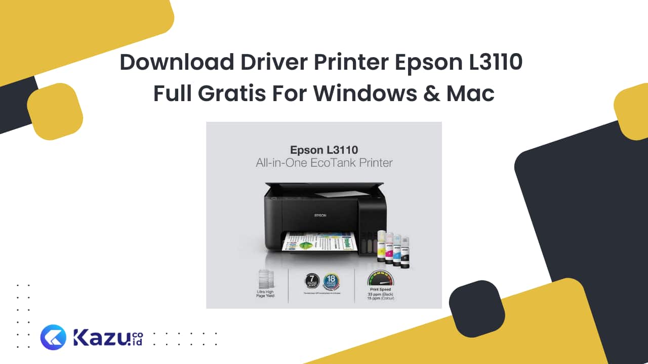 Download Driver Printer Epson L3110 Full Gratis For Windows & Mac