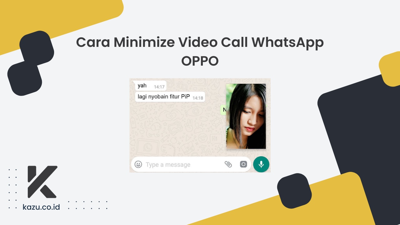Cara Minimize Video Call WhatsApp OPPO Paling Gampang